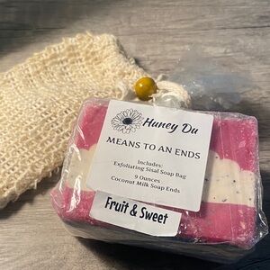 Pink Coconut Milk Soap Ends
